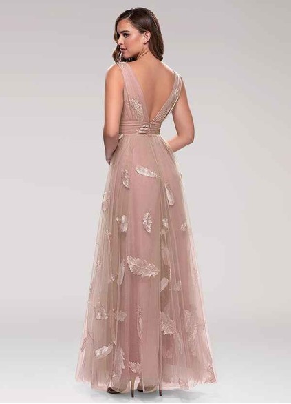 Blush Mark Lost In Paradise Blush Embroidery Tulle Maxi Dress Blush Mark Lost In Paradise Blush Embroidery Tulle Maxi Dress