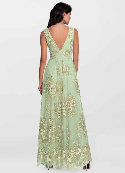 Blush Mark Romantic Adventure Dusty Sage Embroidery Tulle Maxi Dress Blush Mark Romantic Adventure Dusty Sage Embroidery Tulle Maxi Dress