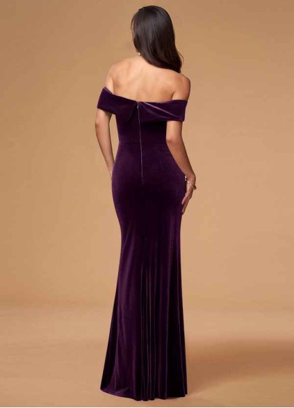 Blush Mark Sweet Thing Purple Velvet Maxi Dress Blush Mark Sweet Thing Purple Velvet Maxi Dress