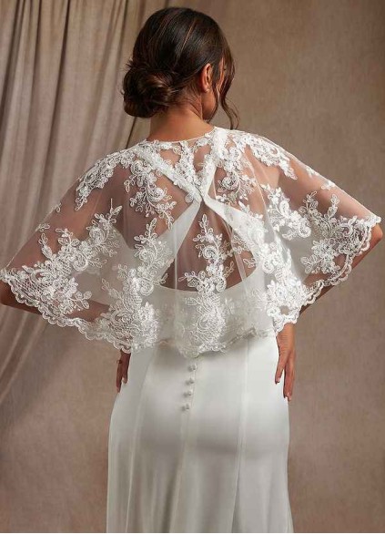 Stenaus Hephzibah Lace Tulle Wrap Stenaus Hephzibah Lace Tulle Wrap