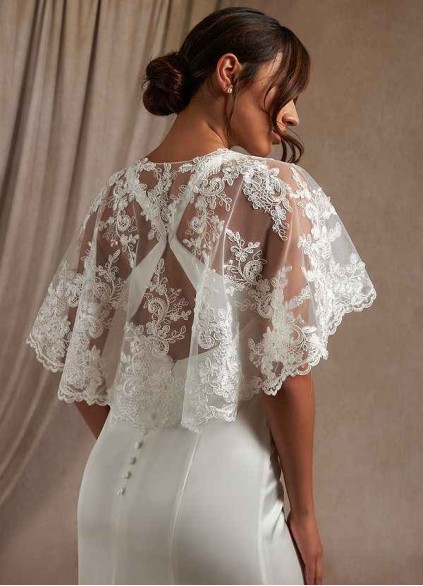 Stenaus Hephzibah Lace Tulle Wrap Stenaus Hephzibah Lace Tulle Wrap