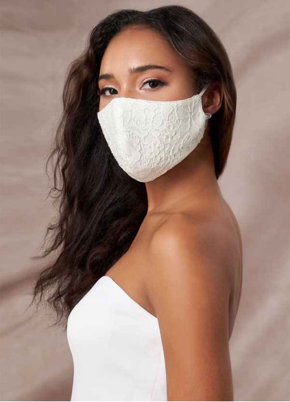 Stenaus Non-Medical Ivory Lace Reusable Face Mask