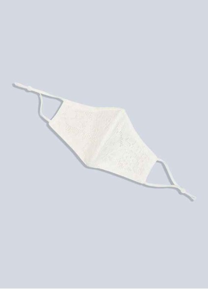 Stenaus Non-Medical Ivory Lace Reusable Face Mask Stenaus Non-Medical Ivory Lace Reusable Face Mask