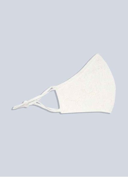 Stenaus Non-Medical Ivory Lace Reusable Face Mask Stenaus Non-Medical Ivory Lace Reusable Face Mask