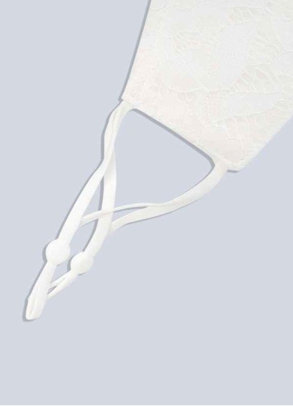 Stenaus Non-Medical Ivory Lace Reusable Face Mask Stenaus Non-Medical Ivory Lace Reusable Face Mask