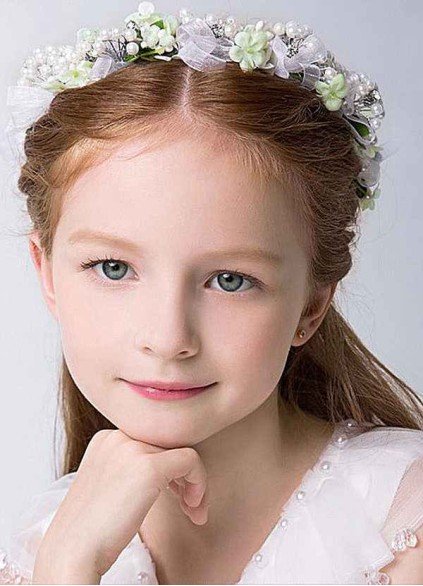 Persephone Flower Girl Headpiece Persephone Flower Girl Headpiece
