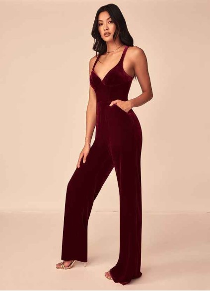 Stenaus Emmette Velvet Jumpsuit