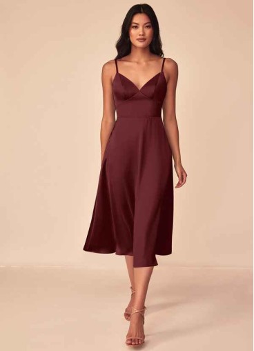 Stenaus Dottie Stretch Satin Dress