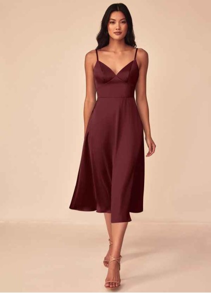 Stenaus Dottie Stretch Satin Dress