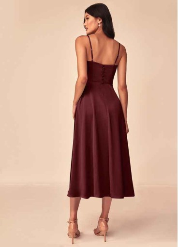 Stenaus Dottie Stretch Satin Dress