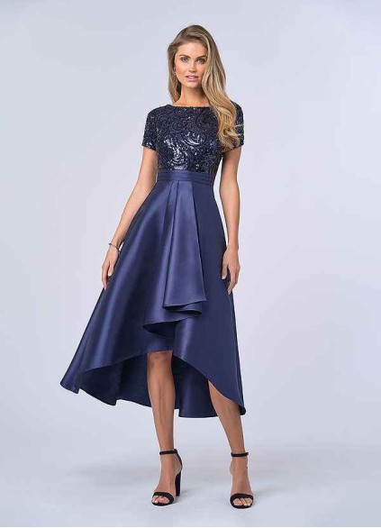 UpStudio Sequin Bodice and Mikado Skirt Dress UpStudio Sequin Bodice and Mikado Skirt Dress
