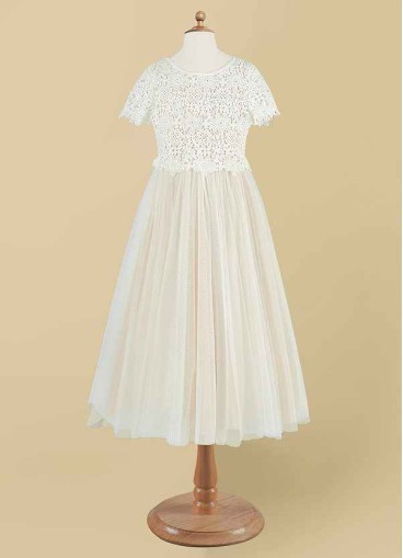 Stenaus Petal Flower Girl Dress