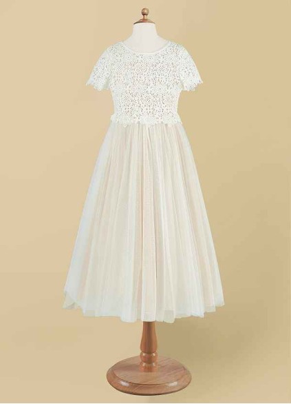 Stenaus Petal Flower Girl Dress