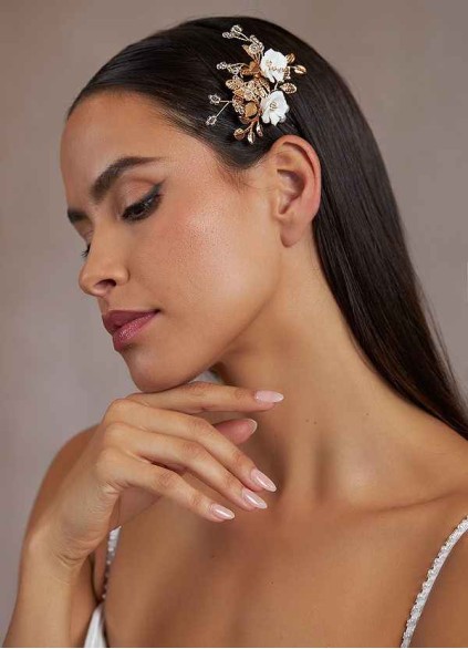 Gold Floral Hairpin Set Gold Floral Hairpin Set