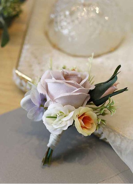 Lilac Rose Boutonniere Lilac Rose Boutonniere