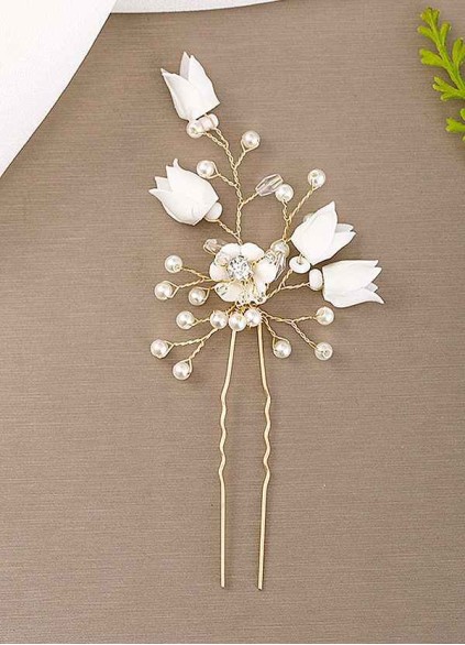 Rosebud And Pearl Hairpin Rosebud And Pearl Hairpin